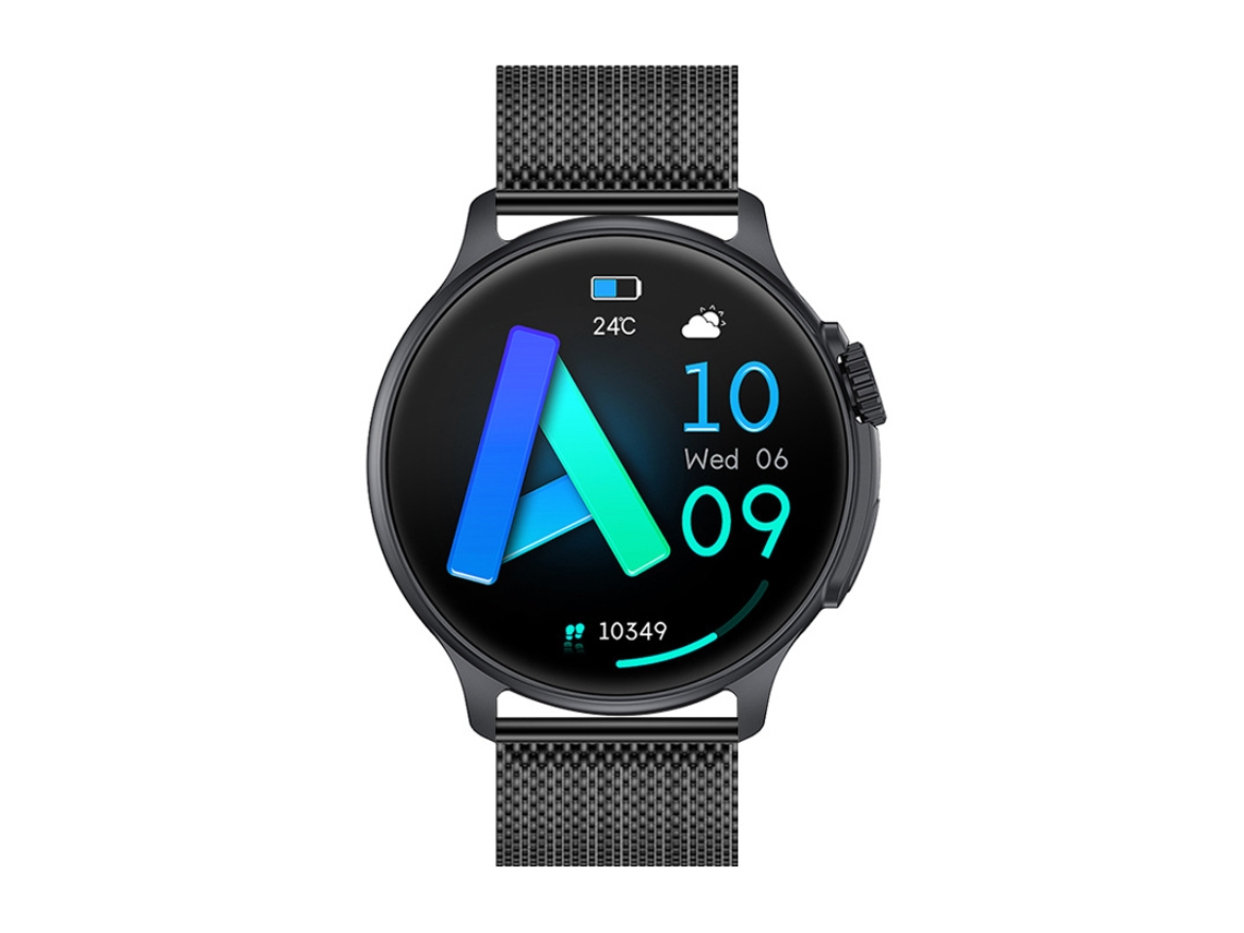 Smartwatch YIZHOOD Te448 Tea Hd de 1.43Inch Mais de 100 Modos Desportivos Ip68 À Prova D'Água Preto