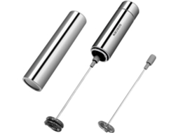 Espumador De Leite Portátil - Alimentado Por Bateria Com 2 Batedores Aço Inoxidável Para Cappuccino, Latte E Café.