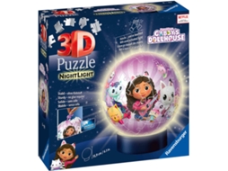 Puzzle 3D Candeeiro Gabby's Dollhouse 72 Peças RAVENSBURGER (Idade Mínima Recomendada: 6 Anos)