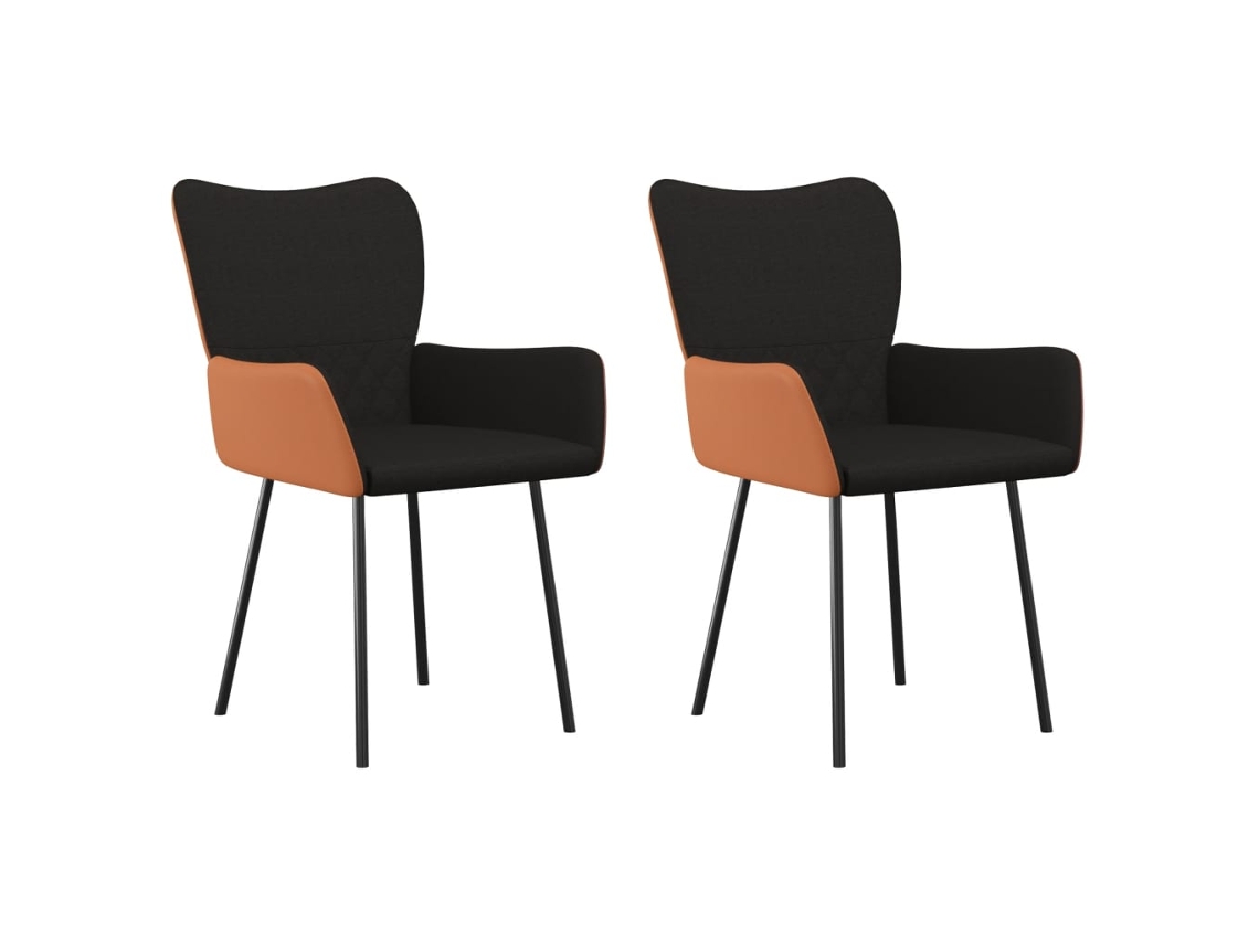 Dining Chair, Dining Chairs Vidaxl Preto Tecido (n/a)