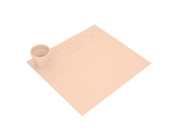 Tapete De Silicone Para Pintura Com Copo (laranja)