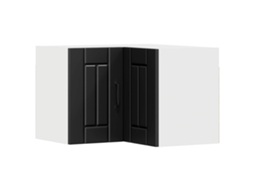 Vidaxl Armário De Canto De Parede Lucca Preto 57 X 57 X 40 Cm