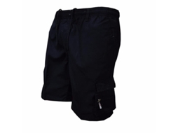 Calças Curtas Cargo Masculinas De Verão Com Cordão Elástico E Múltiplos Bolsos Tamanhos S-3xl Azul Marinho