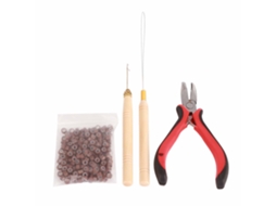 2026 kit de Ferramentas para Extensões de Cabelo com Alicate e Agulhas de Gancho 4 Peças