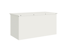 Conjunto 1 Caixa Externa Vidaxl Branco Aço (100 X 50,5 X 50 Cm)