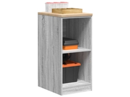 Vidaxl Armário De Arrumação De Garagem Cinzento Sonoma 40x51x85 Cm