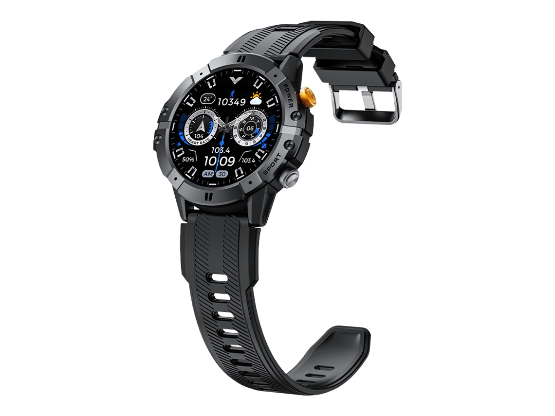 Smartwatch 1.52'' Redondo Chamadas Bluetooth Bateria 410mah (preto)