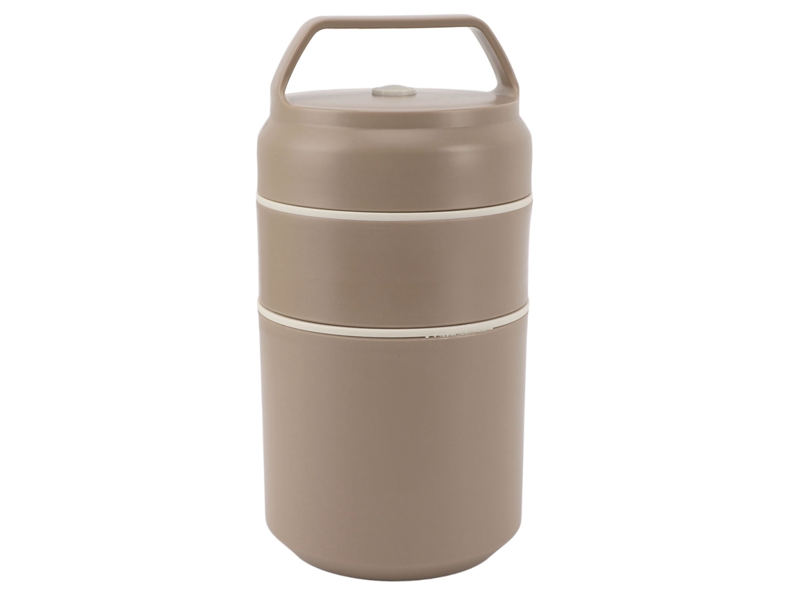 Pot inox isolado LAXISCREED 620ml tampa hermética boca larga verde musgo
