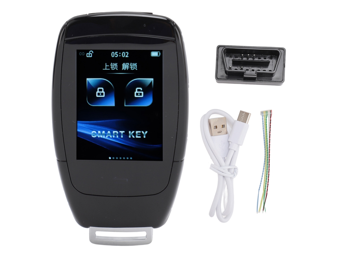 Chave Inteligente Carro Sem Chave Tela Lcd 2.0 Polegadas Preta