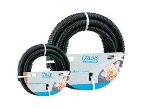 Mangueira Espiral Preta 1 1/2 5 Metros OASE 57532 Porções de Mangueira: 5 M de Comprimento Pvc Flexível Marca OASE