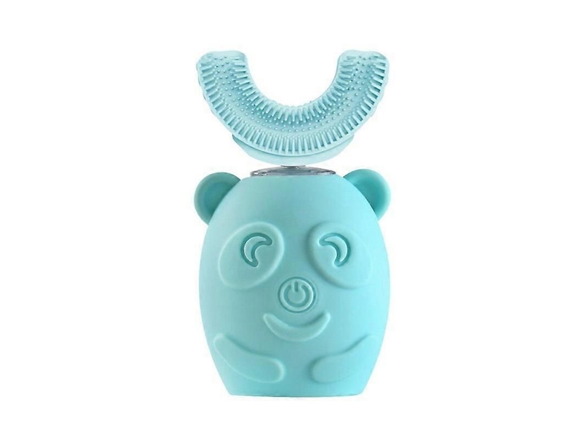 Cabeça de Escova Dentes Elétrica Infantil em Formato U com Rotação 360 ​​graus, Feita Silicone, Acessór Ios Substituíveis. GOKOCO