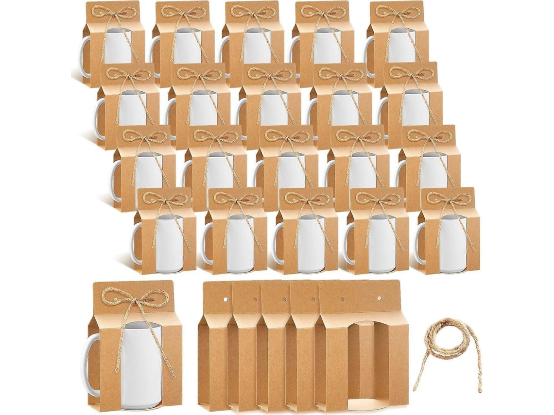 36 Caixas Para Canecas Com Sacos De Presente, Ideal Para Presentes De Natal.