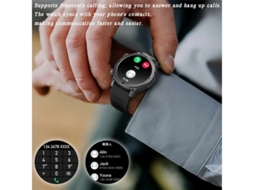 Relógio inteligente Bestvite com chamadas Bluetooth, monitoramento de frequência cardíaca, oxigênio no sangue, pressão arterial, saúde e vários modos esportivos.