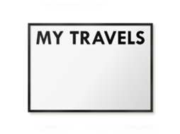 Magnetic Board For Wall My Travels For The Bedroom Espelharte (70x50 Cm)