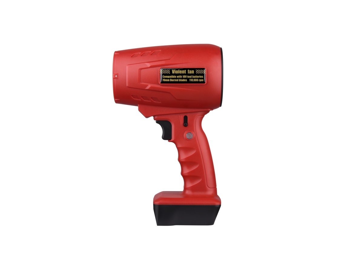 Soprador de Folhas Elétrico Turbo Jet Double Blow V2.0, 110.000 Rpm, 320 Km/h, vermelho