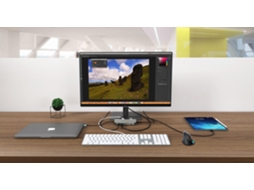 I-Tec Metal C31Nanodockvgapd Base &amp; Duplicador de Portas com Fios Usb 3.2 Gen 1 3.1 Gen 1 Type-C Prateado