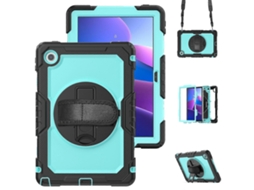 Capa Híbrida De Silicone Para Tablet Lenovo Tab 10.1 / Zhaoyang K10c E Lenovo Tab M8 De 4ª Geração Com Alça De Ombro.