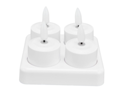 Velas Led Sem Chama LAXISCREED Base Carregável