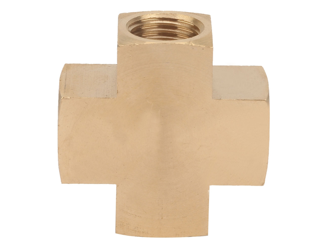 Laxiscreed Adaptador De Mangueira De Latão 4 Vias Com Rosca Interna