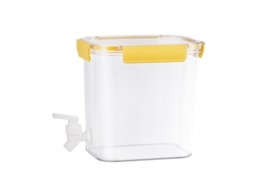 Chaleira de Água Fria de Grande Capacidade 3.5l Pet com Torneira Selada para Cozinha Amarela S/MARCA