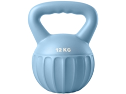 Kettlebell de 12 Kg, Haltere com Cabo Antiderrapante, Haltere em Forma de Bola, para Treinamento de Força, Academia, Azul VELTUS TRADE
