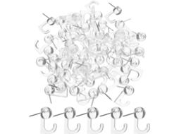 Conjunto De 100 Tachinhas Decorativas Multifuncionais Para Quadro Cortiça, Feitas De Plástico E Aço Embalagem Ideal Para