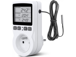Controlador de temperatura digital, LCD, 230V, para estufa, fazenda e casa, S/MARCA