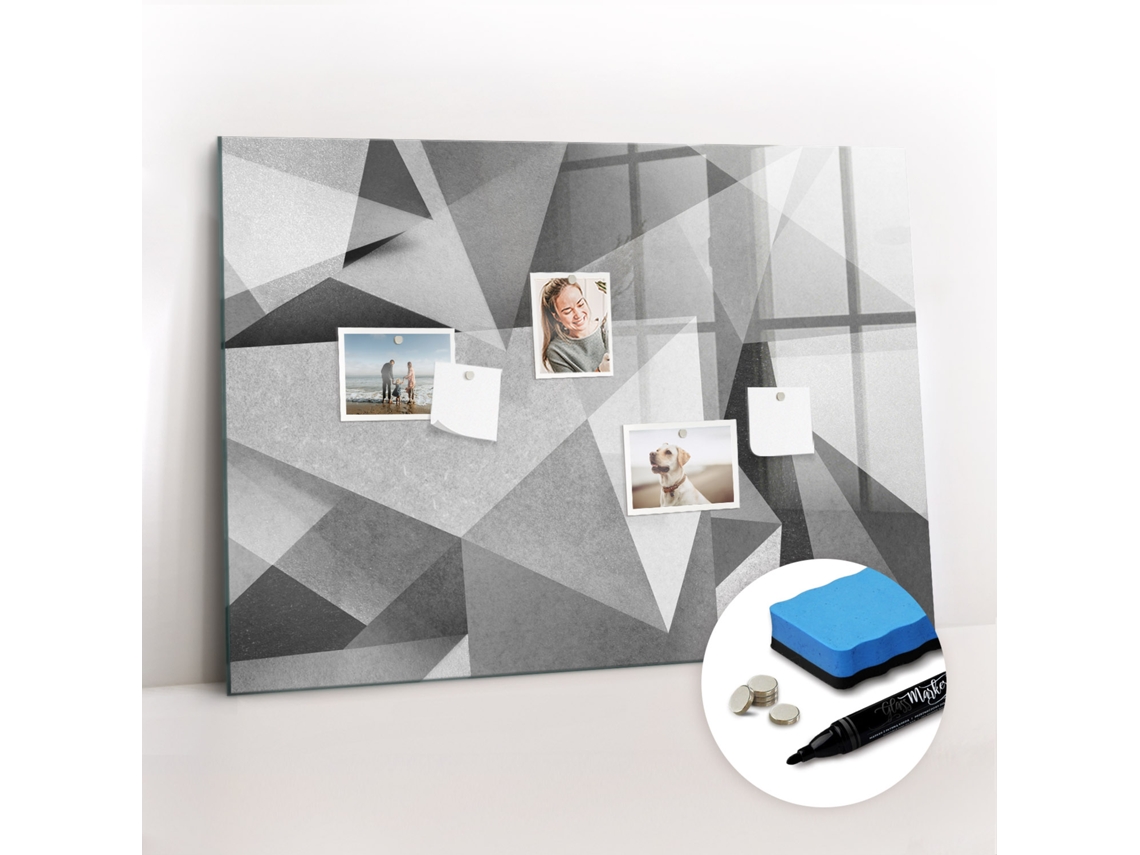Quadro Magnético Abstração 3d Para O Corredor Espelharte (100x70 Cm)