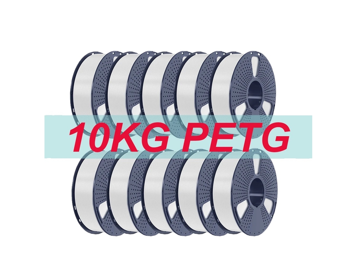 Filamento De Impressã£o 3d, Alta Resistãªncia, Excelente Adesã£o Entre Camadas, Petg Branco 10kg Oem