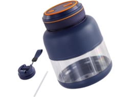 Liquidificador portátil semi-fibra recarregável de 800ml, potente para smoothies e misturas de alimentos, ideal para uso.