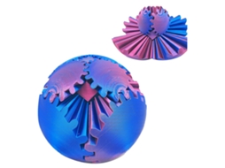 Bola De Engranaje Impresa Em 3d Ajuste De Tensão Rotação Portátil Brinquedo De Mesa Para Adultos E Crianças 2.8 Polegadas Azul Vermelho