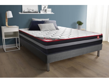 Conjunto de Sommier + Colchão  Vitalspring Zen (160x220 cm - Espuma Viscoelástica e Molas)