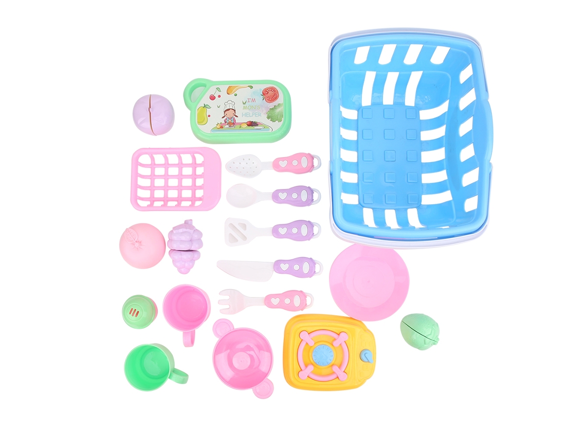 Mali conjunto Brinquedo Cozinha Imitar Frutas Legumes 18pcs Educação Brincar Meninas