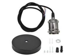 2026 kit de Cabo para Lâmpada Pendente Vintage de 1,5m Preto com Plug e Base para Iluminação Diy em Casa