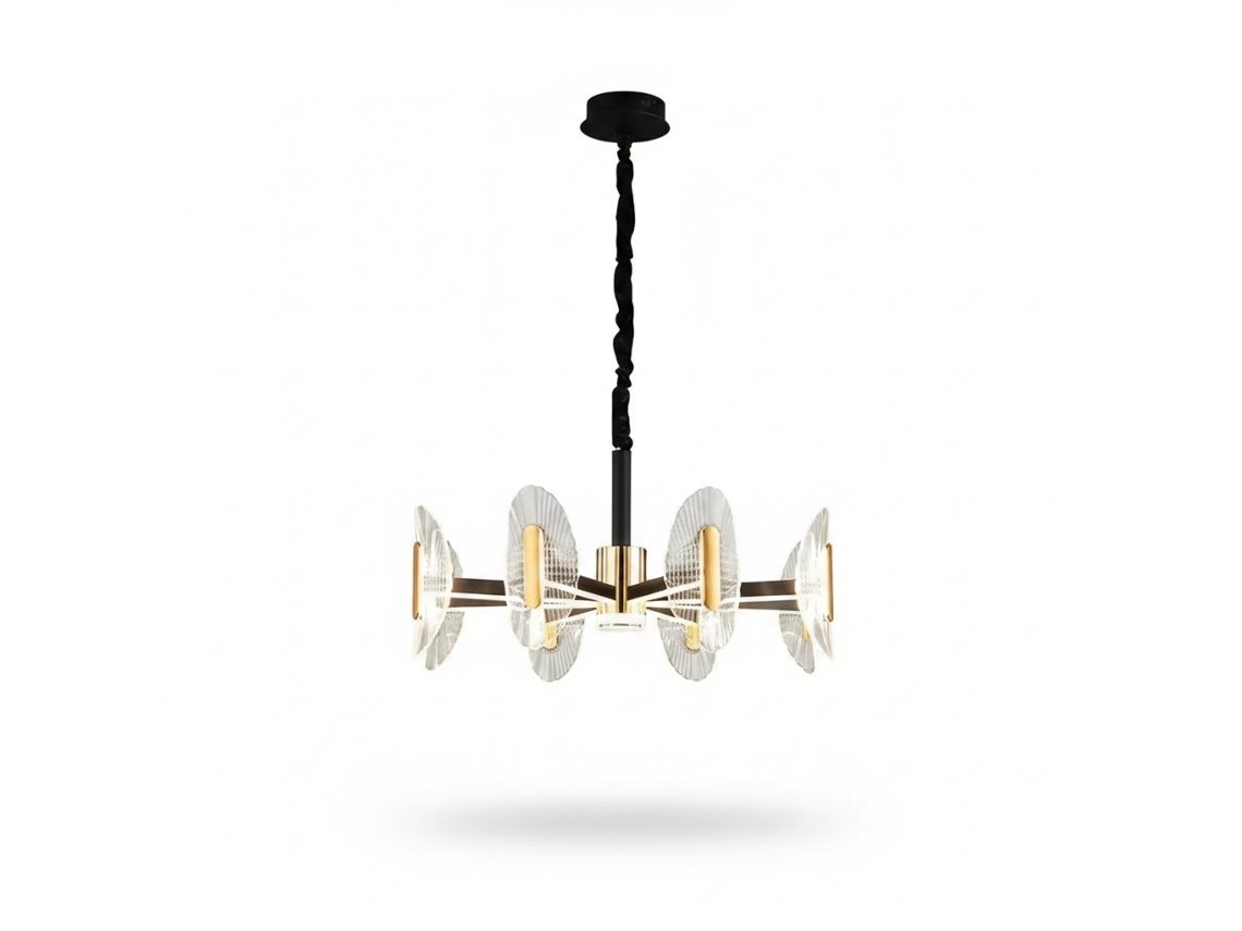 Candeeiro de Teto de Cristal PIBAOGU Asled 816 (âmbar)