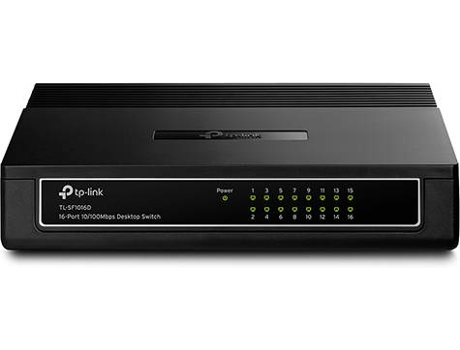 Switch de mesa TP-LINK 16-Portas 10/100Mbps TL-SF1016D — 16 Portas