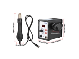 Estación De Reobraje De Aire Caliente Sin Escobillas 700w Digital Led Ajustable 100-480℃ Para Reparación Electrónica Pcb