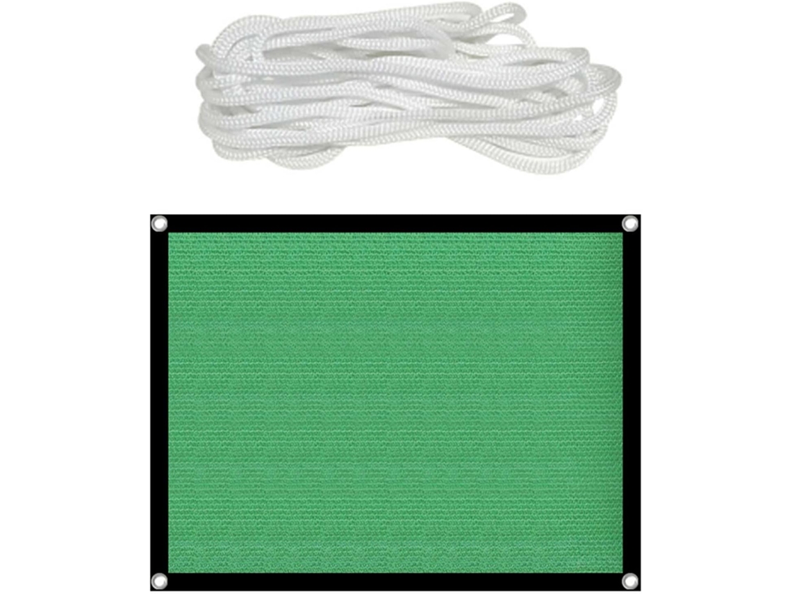 Green Net With Long Rope Ventilated Sun Proof Garden Balcony Backyard Swimming Pool Cover