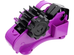 Dispensador De Fita Adesiva Multifuncional Semiautomático Dechous Na Cor Roxa, Em Abs, Com Suporte Para Rolo De Adesivo