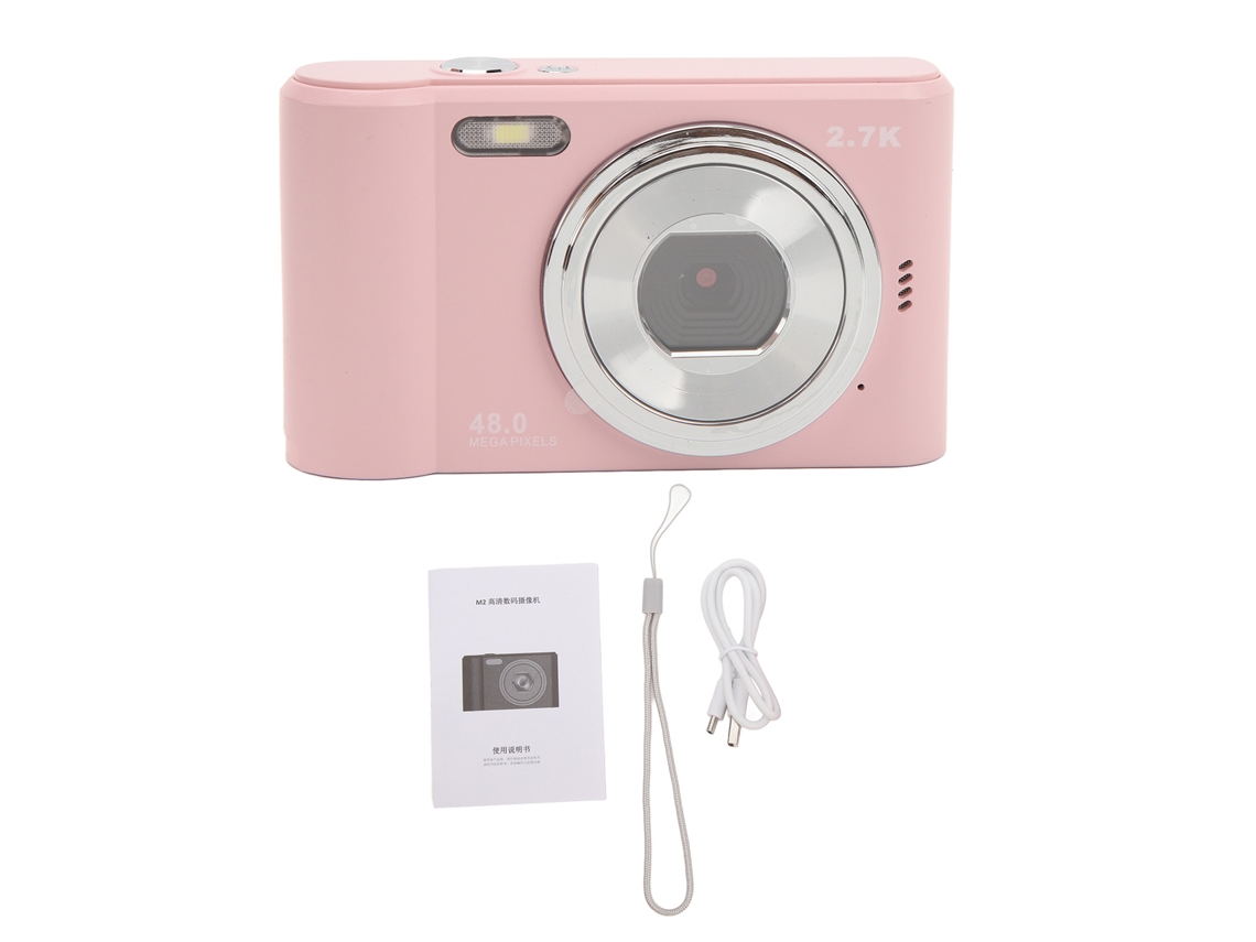 Câmara Digital 44mp 2.7k Smart Zoom Digital 8x Compacta Para Estudantes Vlogging Gravação De Vídeo Lar