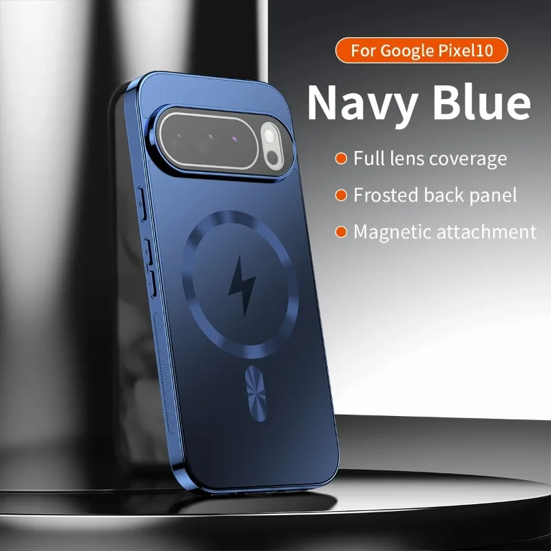 Capa Magnética Para Celular (google Pixel 8a Azul), Com Acabamento Nano Fosco E Resistente A Impactos.