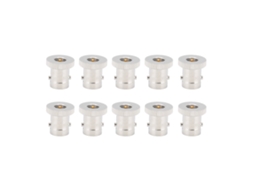 Aetheria 10 Adaptadores Bnc Fêmea para Sma Macho Conector Coaxial Rf para Rádio Dispositivos Sem Fio 50ω