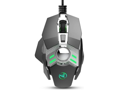 Rato Gaming HXSJ J200 Wireless Mecânico de Programação (Prateado)