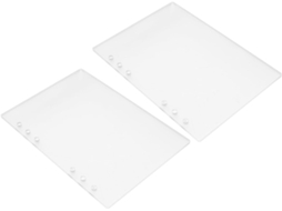 Capa Para Fichário Fomiyes A6 Em Acrílico Fosco, 2 Peças, Transparente Fosca, 6 Argolas, Capa Protetora Para Caderno De
