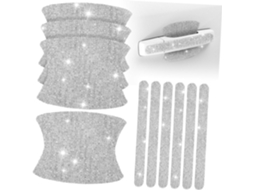 Conjunto de 10 adesivos protetores para porta com strass, camadas universais.