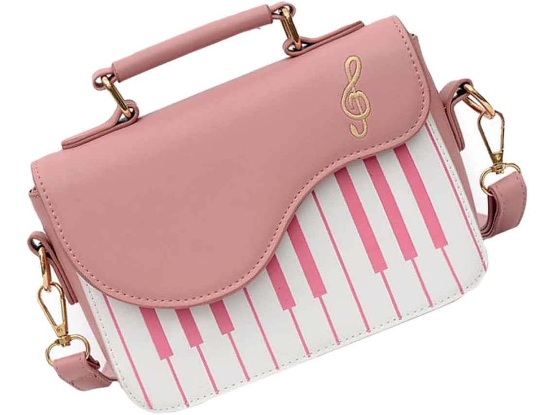 Bolsa De Ombro Combinando Em Pu Para Meninas, Bolsa Quadrada Pequena Com Bordado Colorido, Compacta E