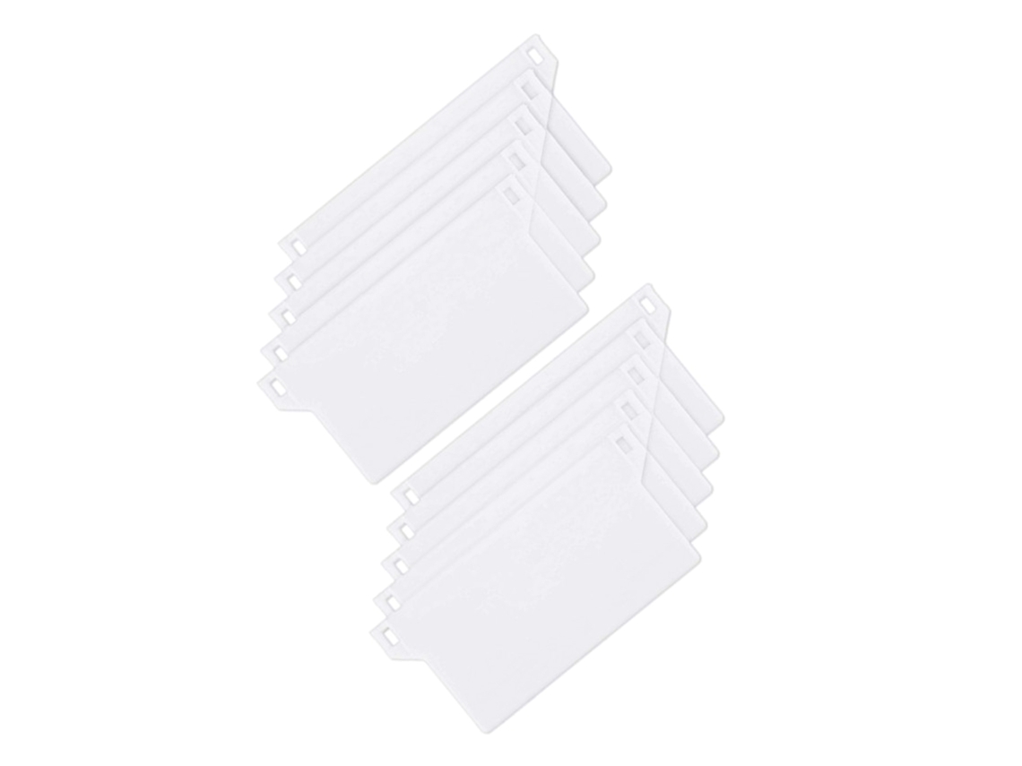 Base Plástica De 127 Mm. Conjunto De 10 Persianas Verticais Portáteis Com Contrapesos