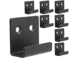 Ganchos Azulejo, Resistentes E Fáceis De Instalar, Conjunto De 8 Peças, Pretos, Montagem Na Parede