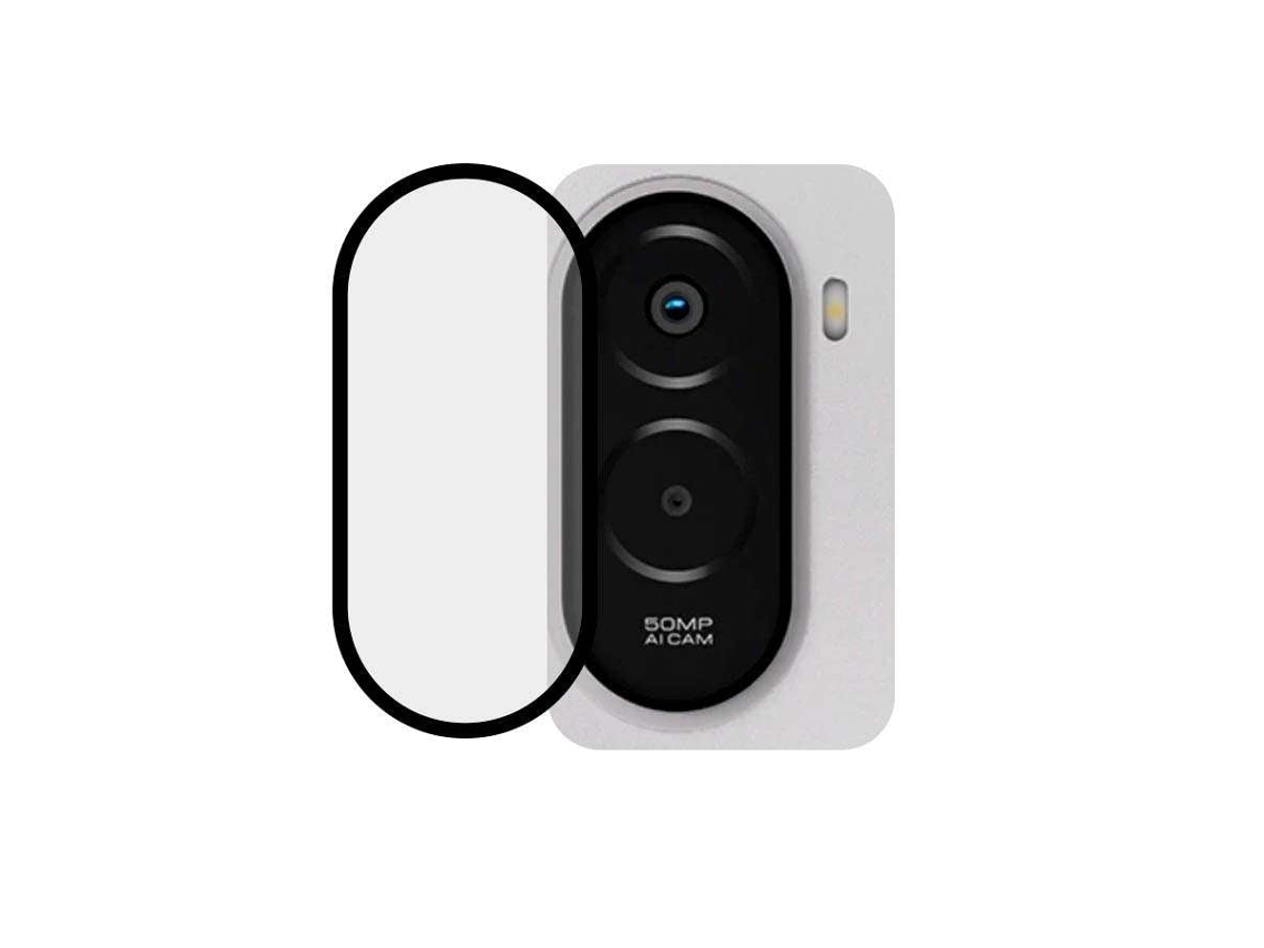 Protetor Câmara Metalizado Preto para Xiaomi Poco M7 4g LA CASA DE LAS CARCASAS