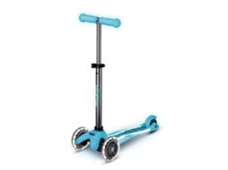 Micro - MMD214 - Scooter de três rodas com micromobilidade LED brilhante Plus Glacier Aqua MMD214